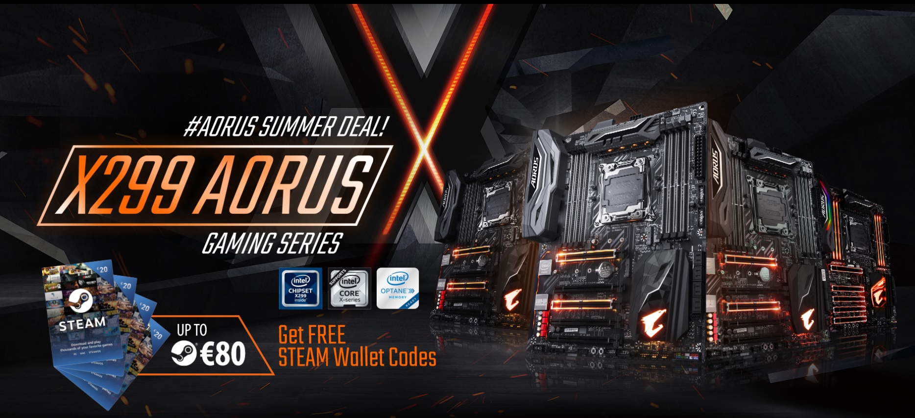 GIGABYTE X299 Steam Promo